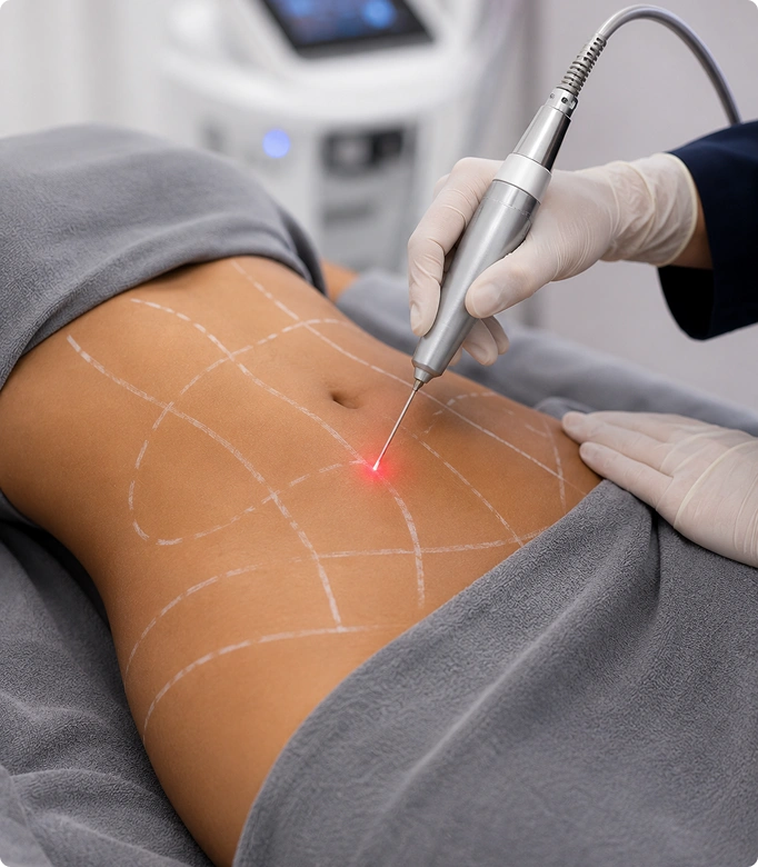 Laser liposuction treatment with advanced technology for targeted fat reduction.