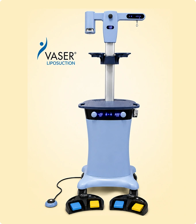 VASER liposuction machine for fat removal with advanced ultrasound technology.