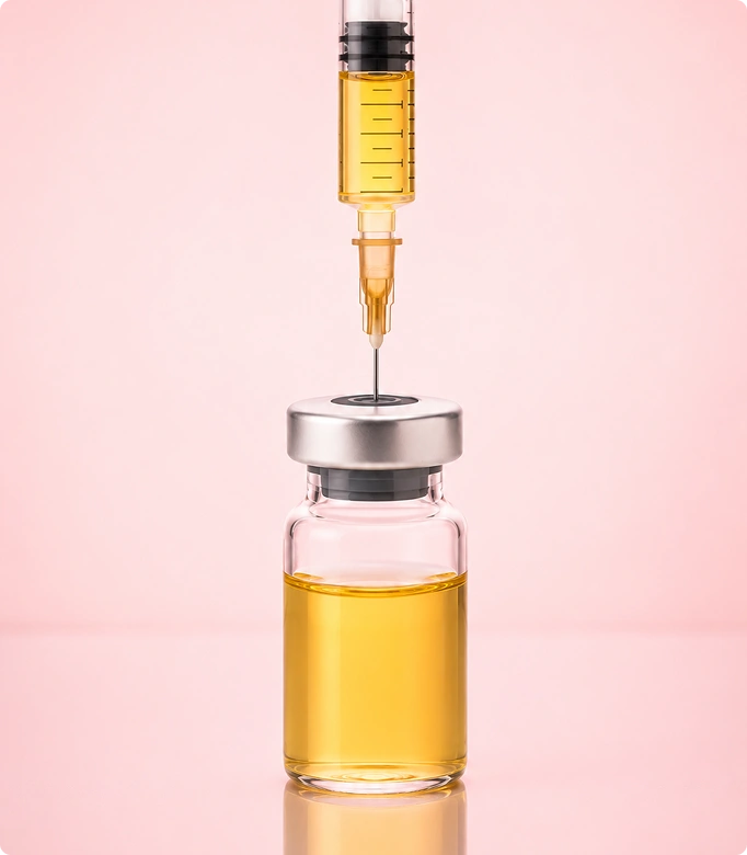 Administering Breast PRP Booster treatment to enhance breast volume and skin quality.