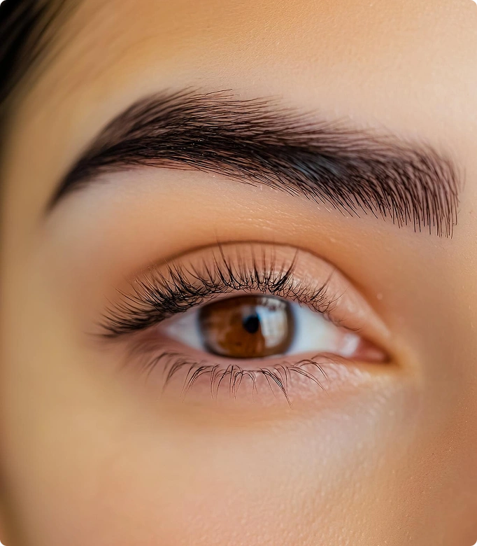 Brow lift procedure with precise mapping.